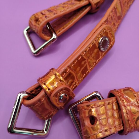 Pair of Brahmin Orange Potion  Replacement Straps New - Picture 2 of 3